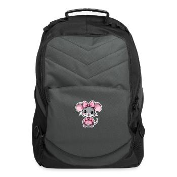 Cute mouse - Computer Backpack - charcoal - Front