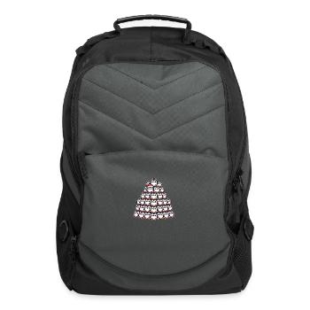 Penguin Christmas Christmas tree pine tree - Computer Backpack - charcoal - Front