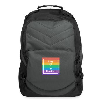 I am the G in LGBTQIA+ - Computer Backpack - charcoal - Front