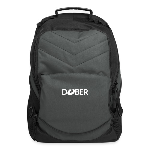 Dober White Logo - Computer Backpack