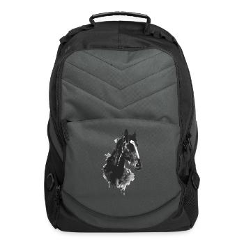 Horse - Computer Backpack - charcoal - Front