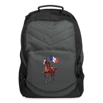 Horse - Computer Backpack - charcoal - Front