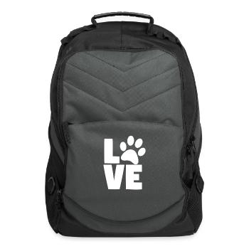 Love dogs - Computer Backpack - charcoal - Front