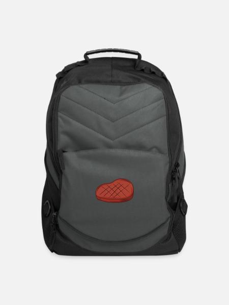 Grilled Steak - Computer Backpack - charcoal