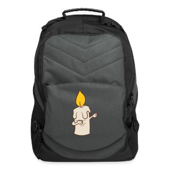 Candle - Dab, dabbing, dancing - Computer Backpack - charcoal - Front