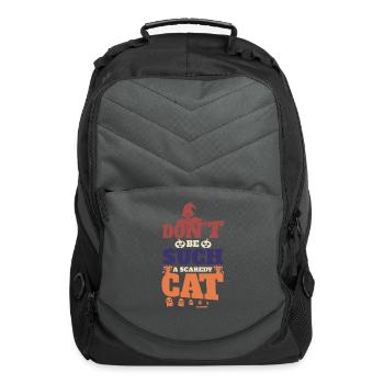 Don't be an anxious cat on Halloween - Computer Backpack - charcoal - Front