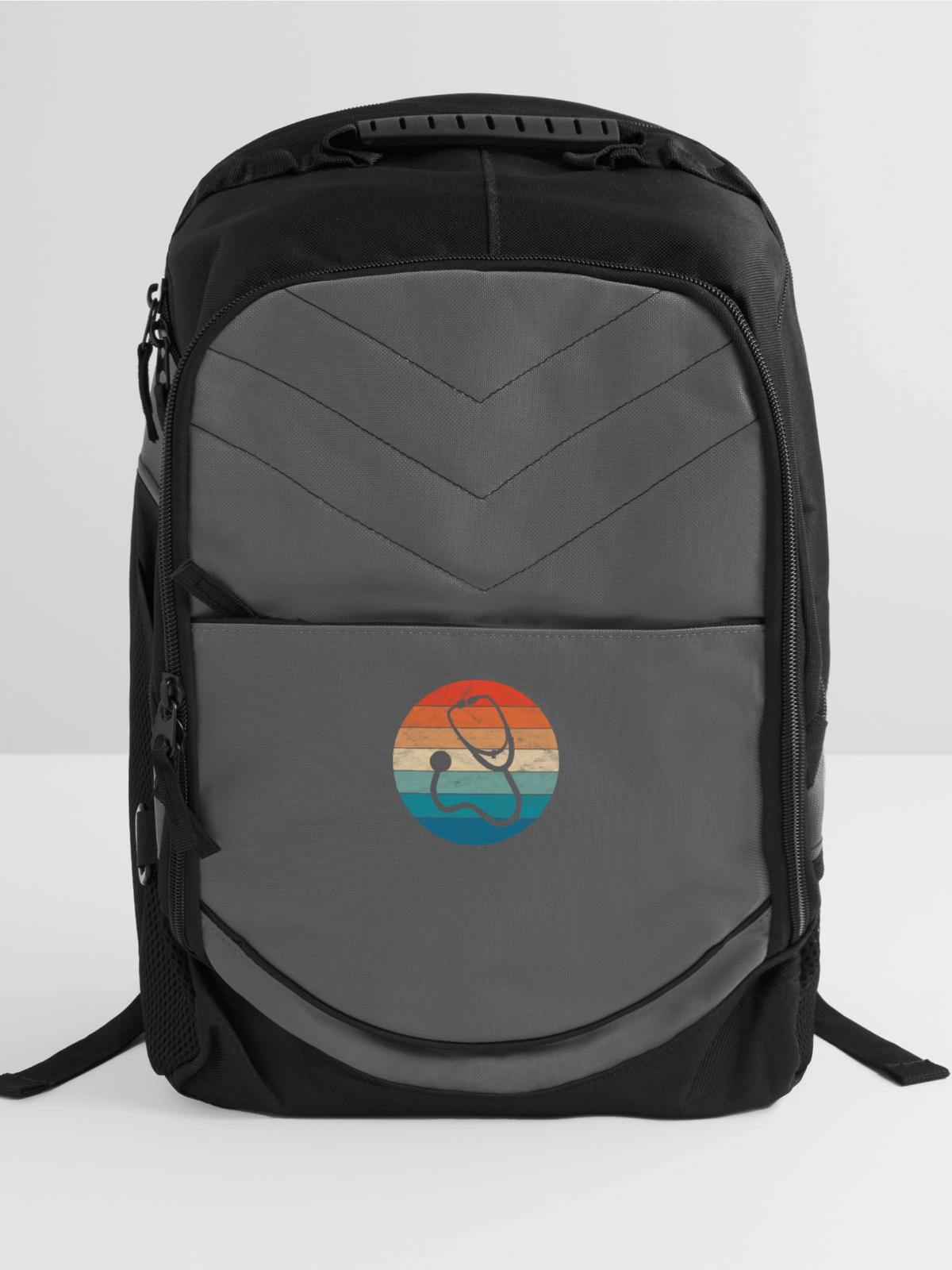 Stethoscope - Computer Backpack - charcoal - Front