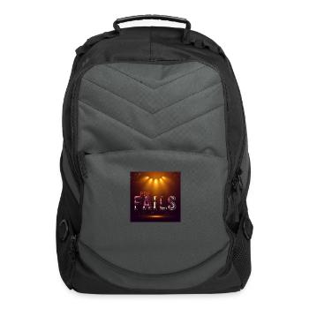 The name is PNG fails design - Computer Backpack - charcoal - Front