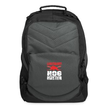 Vintage Boar Hunting Legendary Hog Hunter - Computer Backpack - charcoal - Front