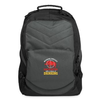 Funny Hog Hunting With A Chance Of Drinking - Computer Backpack - charcoal - Front
