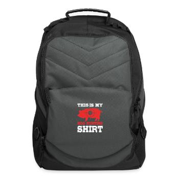 Funny boar Hunting This Is My Hog Hunting - Computer Backpack - charcoal - Front