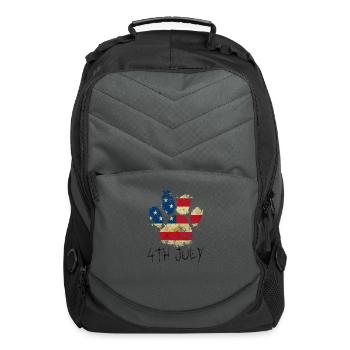 Celebrate Independence Day with Your Furry Friend - Computer Backpack - charcoal - Front