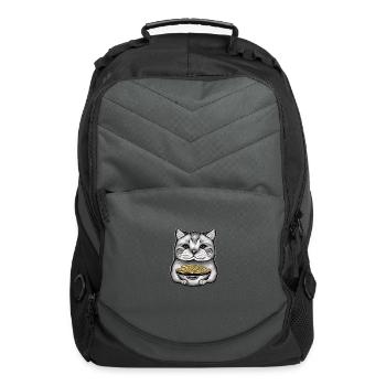 Cat Eat Spagetti - Computer Backpack - charcoal - Front