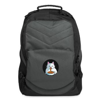 Cat Eat Spagetti - Computer Backpack - charcoal - Front