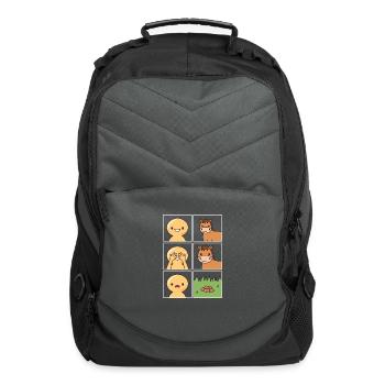 Horse Poop Droppings Design for Horse Pet Owners - Computer Backpack - charcoal - Front