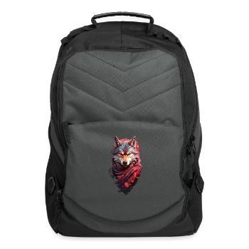 Wild forest wolf. - Computer Backpack - charcoal - Front