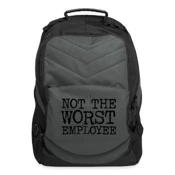 Not The Worst Employee - Computer Backpack - charcoal - Front