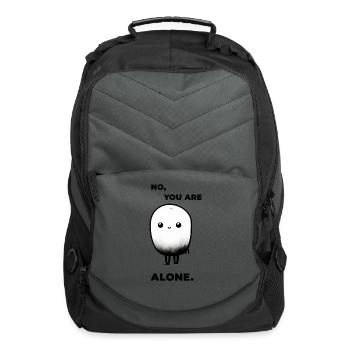 NO.YOU ARE ALONE cute draw - Computer Backpack - charcoal - Front