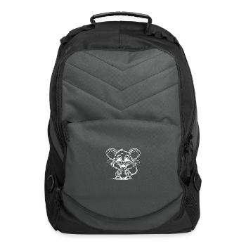 Cute mouse for nature rodent lover - Computer Backpack - charcoal - Front