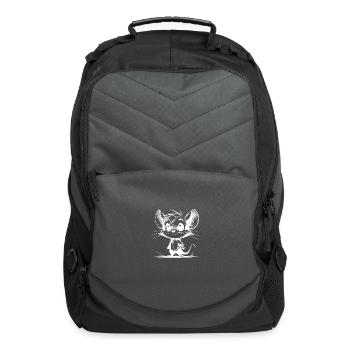 Cute Children's Baby Mouse - Computer Backpack - charcoal - Front