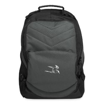 Elegant Sea Gull In Flight - Computer Backpack - charcoal - Front