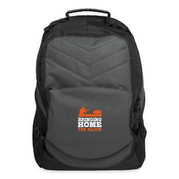 Vintage Hog Hunting Bringing Home The Bacon - Computer Backpack - charcoal - Front