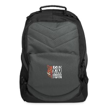 Vintage Hog Hunter Load Aim Boar Hunting Repeat - Computer Backpack - charcoal - Front