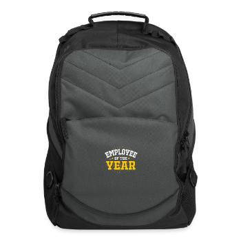 Employee Of The Year Funny Employee Appreciation - Computer Backpack - charcoal - Front