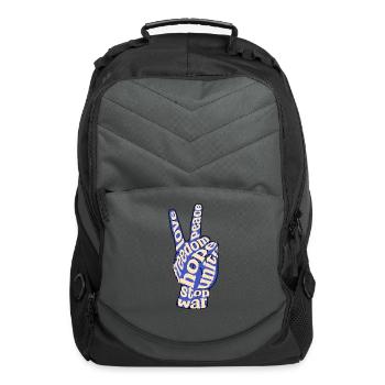 V for Values - Computer Backpack - charcoal - Front