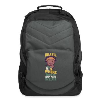 Brazil - Computer Backpack - charcoal - Front