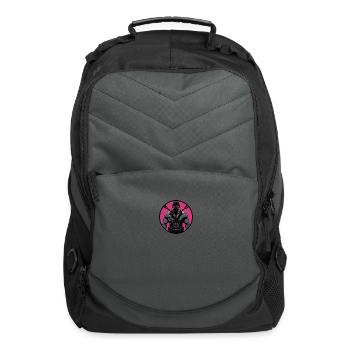 Pumped-up man in harness - Computer Backpack - charcoal - Front