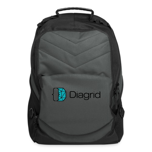 Diagrid logo horiz blue 3x - Computer Backpack