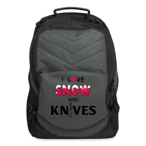 I Love Snow and Knives - Computer Backpack