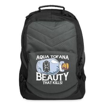 Aqua Tofana Conspiracy Theorist Poison Bottle Line - Computer Backpack - charcoal - Front