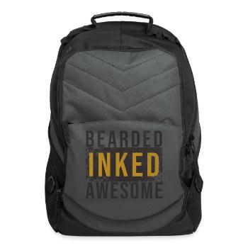 Bearded Inked Awesome - Computer Backpack - charcoal - Front