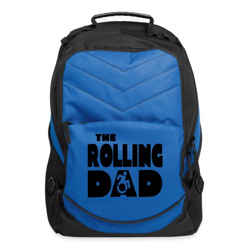 Rolling dad in a wheelchair - Computer Backpack