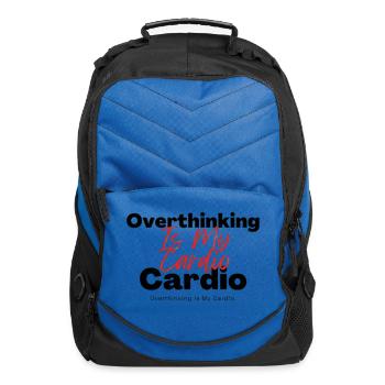 Overthinking Is My Cardio - Computer Backpack - royal blue - Front