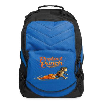 Protect Baby Monkey Punch - Computer Backpack - royal blue - Front