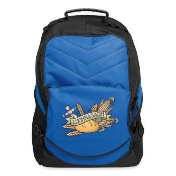 Lughnasadh Grain Banner - Computer Backpack - royal blue - Front