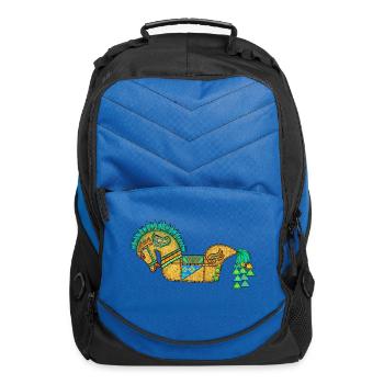 Woven Spirit Horse - Computer Backpack - royal blue - Front