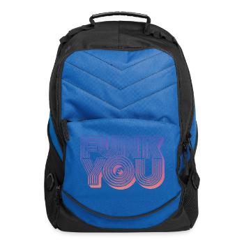 Funk you Retro - Computer Backpack - royal blue - Front