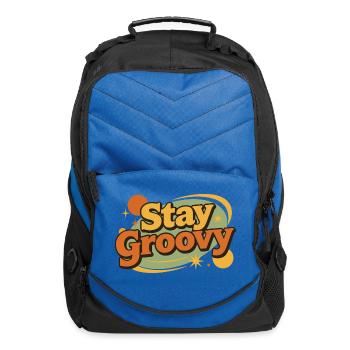 Stay Groovy Retro Vibes - Computer Backpack - royal blue - Front