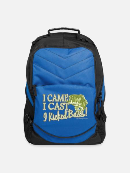 Bass Cast I Came I Kicked - Computer Backpack - royal blue