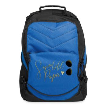 Superheld Papa - Computer Backpack - royal blue - Front