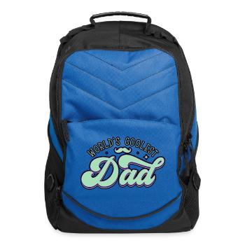 World's Goolest Dad Retro Script - Computer Backpack - royal blue - Front