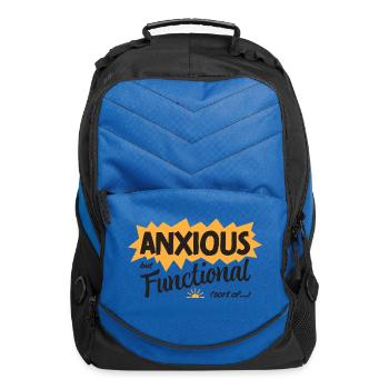 Anxious But Functional Sort Of - Computer Backpack - royal blue - Front