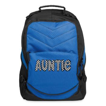 Blessed Auntie Checkered Mothers Day - Computer Backpack - royal blue - Front