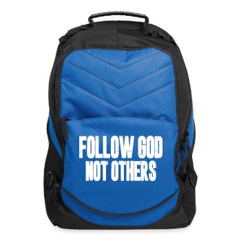 Follow God Not Others - Computer Backpack - royal blue - Front