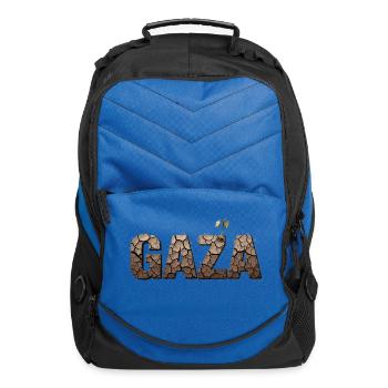 Gaza — Hope Grows from Ruins - Computer Backpack - royal blue - Front