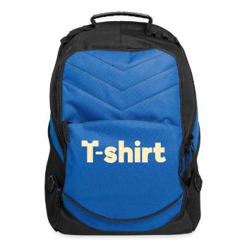 t-shirt funny - Computer Backpack - royal blue - Front